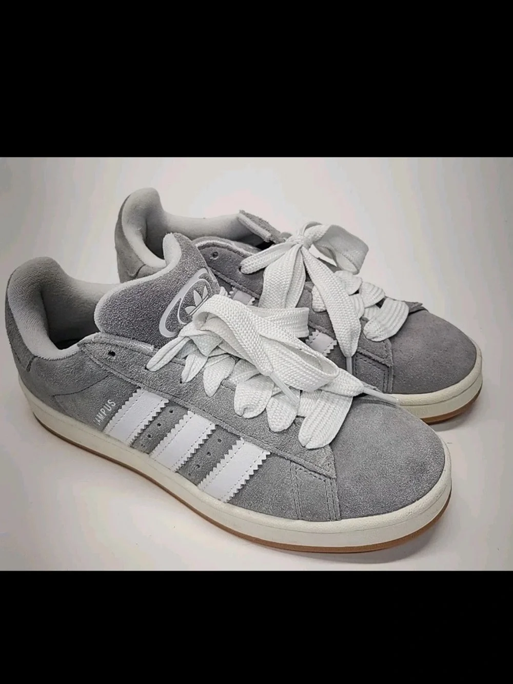 Y2K-Inspired Adidas Campus 00s Grey Suede Sneakers - Grey Three / Cloud White
